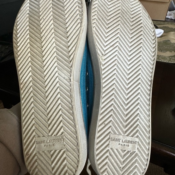 Saint Laurent Mens 'Mexican Jacquard' Bedford High Top Sneakers Size 41 - Picture 8 of 16